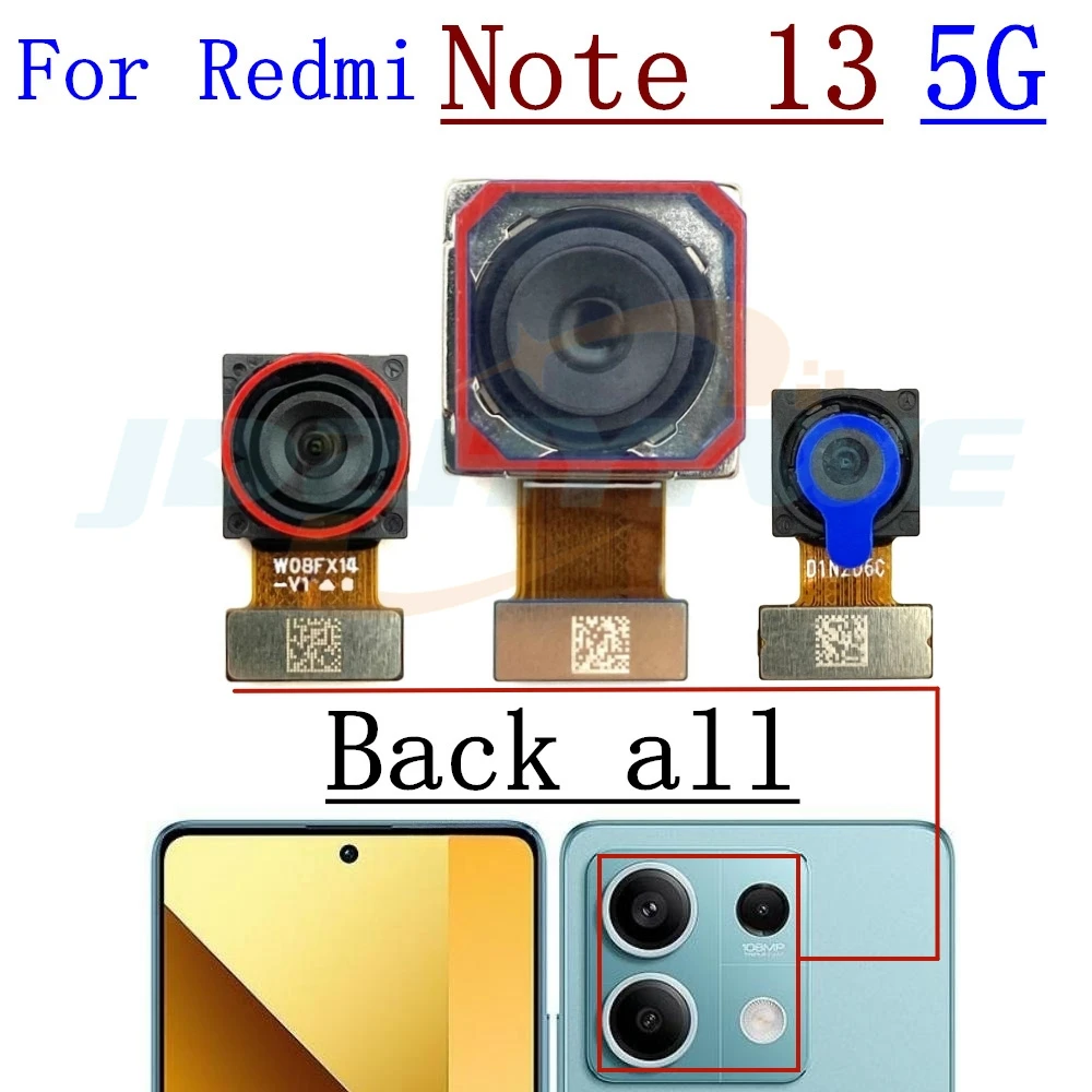 For Xiaomi Redmi Note 13 Pro+Plus 5G Wide Rear Back Facing Camera