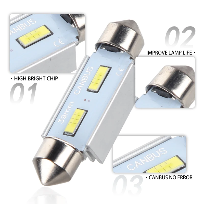 DAWNKNIGHT ڵ LED  ĵ,  , LED ׸ ,   , 2 , C5W, 29mm, 31mm, 36mm, 39mm, 41mm