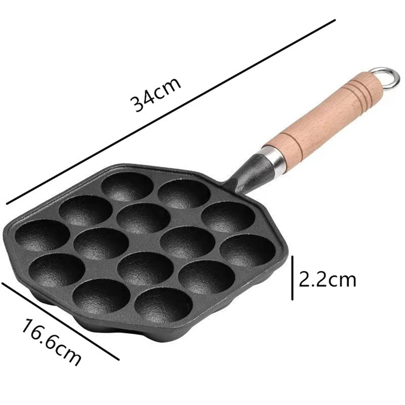 14Holes Non Stick Takoyaki Maker Octopus Ball Maker Octopus Baking Machine Home Cooking Baking Forms Mold Tray Kitchen 5