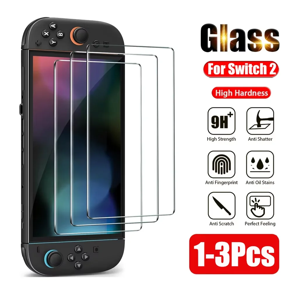 Premium Tempered Glass Screen Protector for Nintendo Switch - 9H Guard Protective Film