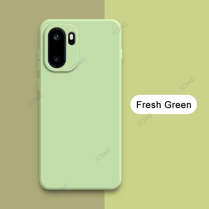 Original Candy Fashion Soft Square Liquid Silicone Phone Armor Housing Case Cover