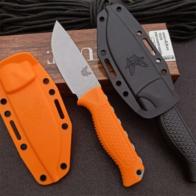 

Противоскользящая ручка BENCHMADE 15006 нож с фиксированным лезвием для выживания на природе камни для мытья лезвие для рыбалки охоты безопасность