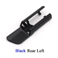 Car Interior Black Seat Rail Trim Cover Sliding Track Replacement (Black Rear Left)