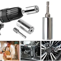 Universal 7-19mm Torque Wrench Head Socket Sleeve Multi Purpose Spanner Key Power Drill Adapter Magic Hand Tools Set 1
