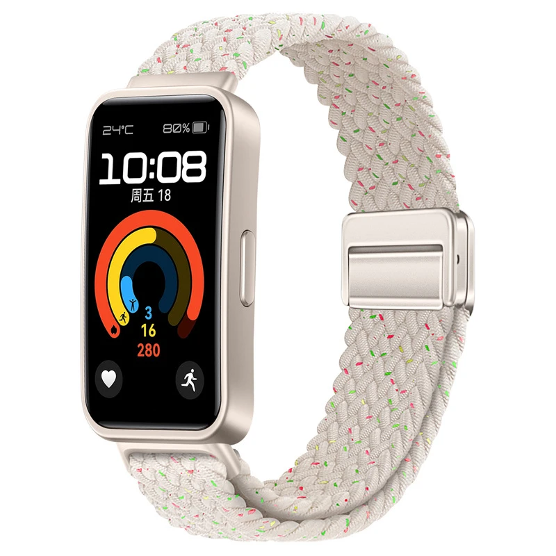 Nylon Braided Adjustable Magnetic Buckle Bracelet Wristband Accessory