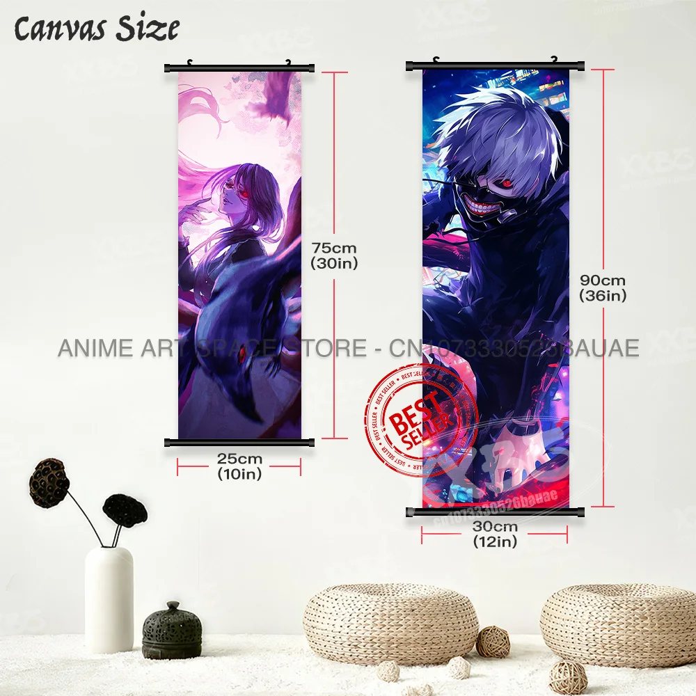 Tokyo Ghoul Anime Character Canvas Wall Art - Home Decoration Mural Poster