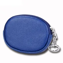  Genuine Leather Coin Purse Auto Car Keys Cover Bag Card Lipstick Organizer Holder Small Wallet with Keyring 