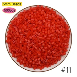500PCS Multicolor Hama Beads for Kids - DIY Puzzle and Pixel Art Toy Set (Clear)