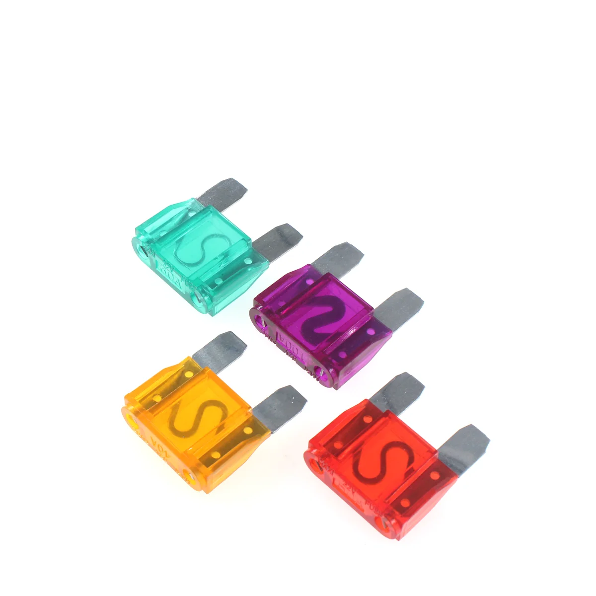Zinc 32V Large Size Insurance Plug In Insert Xenon Light Truck Boat Automotive Car Blade Fuse 20A 30A 40A 50A 60A 70A 80A 5PCS