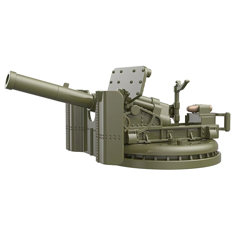 Weltkrieg Flugabwehrgeschütz Raketenartillerie Militär Armee Kriegswaffe Soldat MOC Modell Bausteine Spielzeug für Kinder – Detail 11