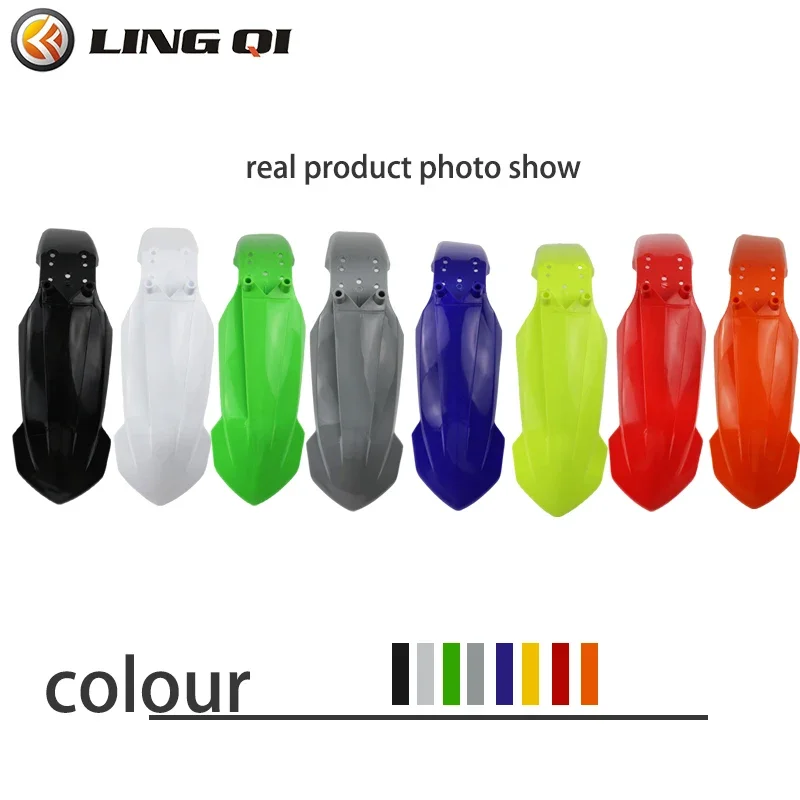 LING QI Motorcycle Front Fender Mudguard Fairing Body Kit For KT65 Motocross Dirt Bike Pit Bike KT 65 Motorcycle Parts