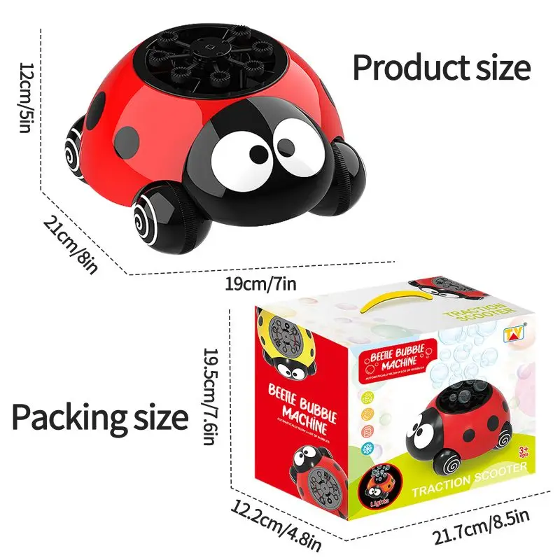 Ladybug Bubble Machine Toys For Kids Outdoor Toys Birthday Party Children's Day Gift Soap Bubbles For Children 6 Ladybug Bubble Machine Toys For Kids Outdoor Toys Birthday Party Children's Day Gift Soap Bubbles For Children 6