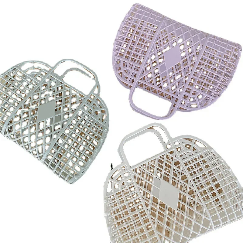Shampoo Organizer Bath Basket College Dorm Bathroom Laundry Basket Small Foldable Mesh Portable Plastic Storage Organizers