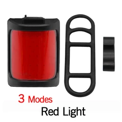USB Rechargeable 200 - Lumen Bike Tail Light - Easy - Install Night Riding Safety Lamp (Red)