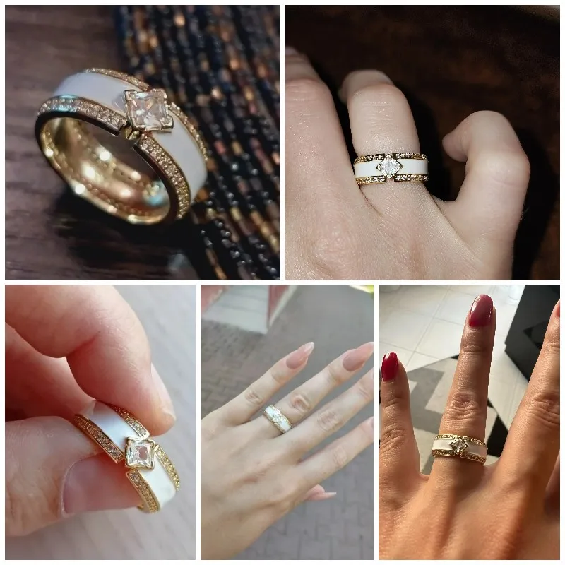 Huitan Romantic Proposal Engagement Rings for Women Timeless Design Shiny Crystal Zircon Graceful Lady Jewelry,crystal rings,engagement rings,zircon rings,stone rings,fashion rings,finger rings,fashion ring,metal rings