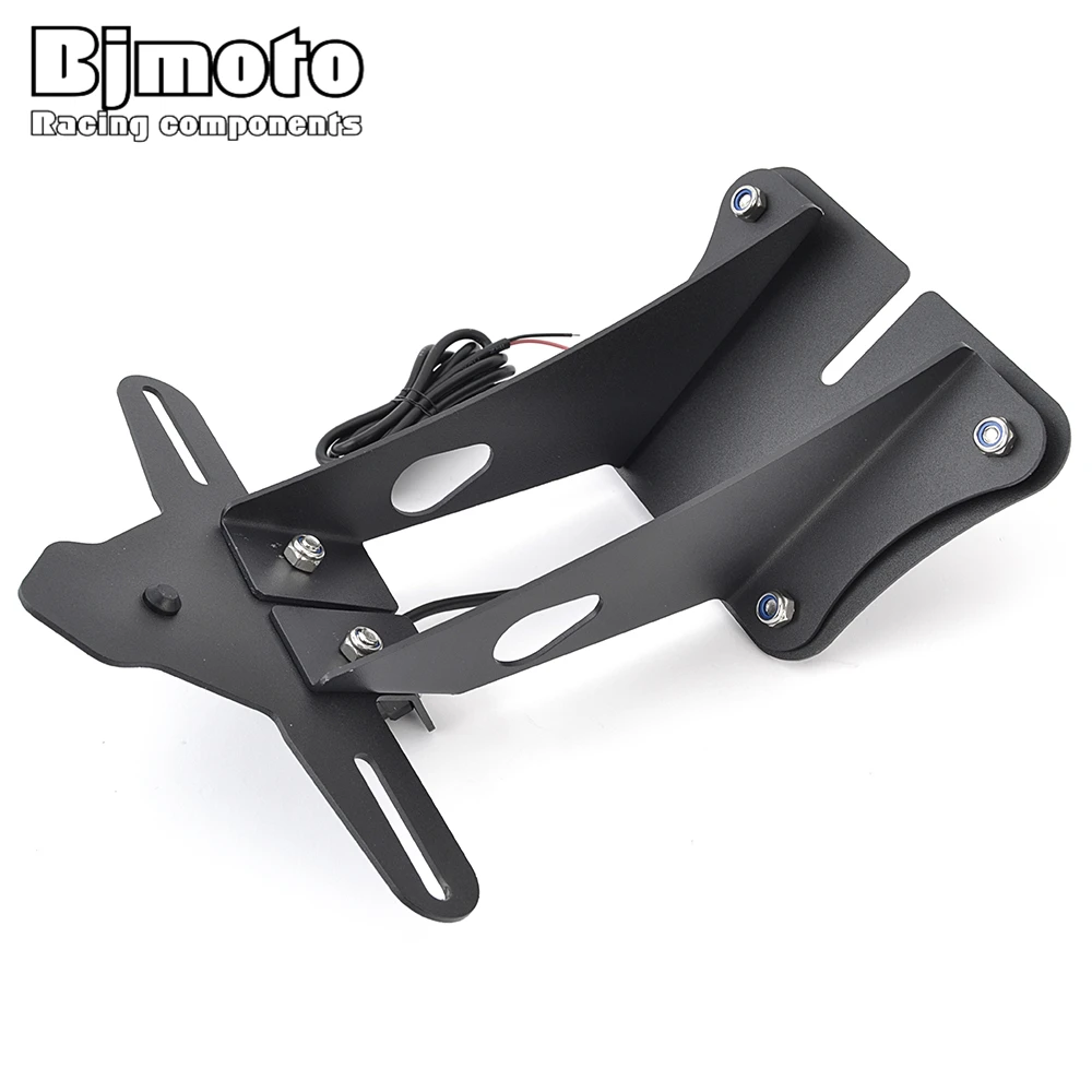 야마하 YZF-R25 YZF-R3 MT-25 MT-03 2024 2023-2019 YZFR25 MT25용 YZFR3 2025 오토바이 번호판 브래킷 (번호판 라이트 포함)