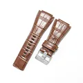 Slub brown-S clasp