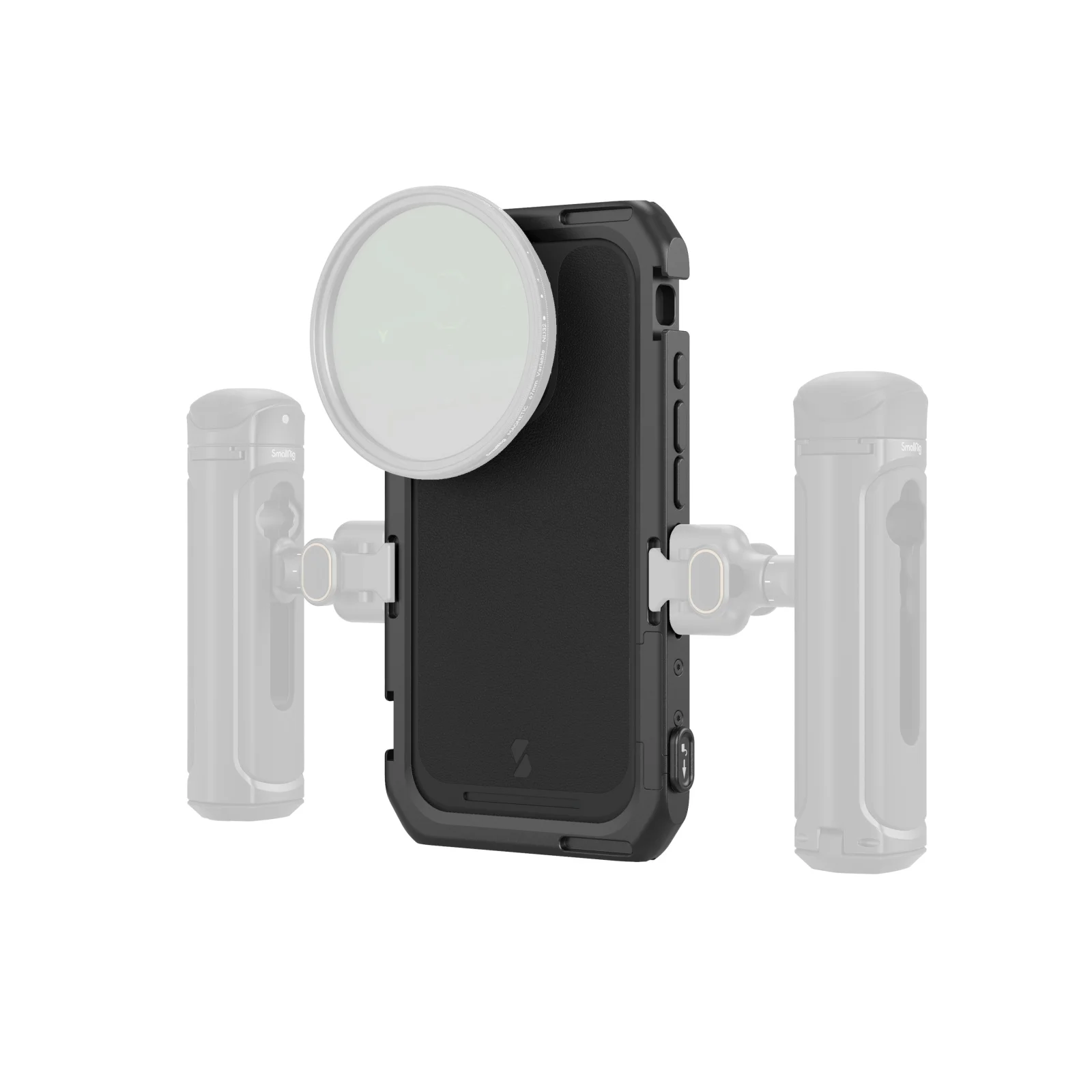 Small rig mobile video cage basic edition für iphone 16 pro/für iphone 16 pro max für video aufzeichnung/youtube/live streaming – Detail 12