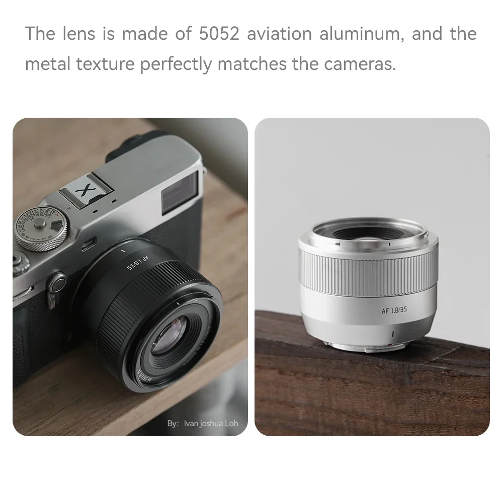 TTArtisan 35mm F1.8 Mark II Prime Camera Lens APS-C Auto Focus Lens for Fuji X X