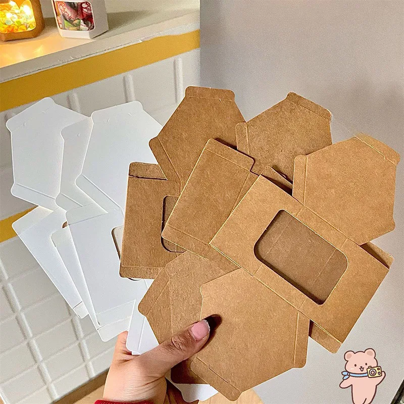 Kraft Gift Boxes with Window Homemade Soap Box for Jewelry Candy Wrapping Chocolate Dis... - SKU KGBW0922 - UGI Packaging