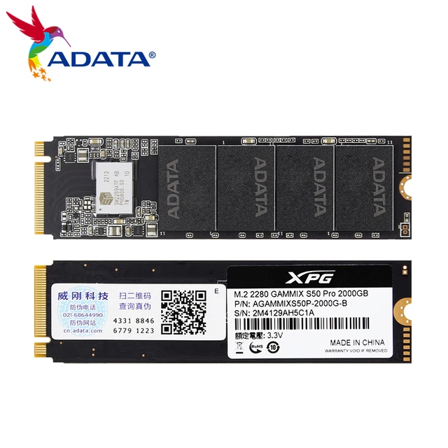 ADATA M.2 NVME 2280 GAMMIX S50 PRO SSD 500GB 1TB PCIe4.0 Solid State Drive