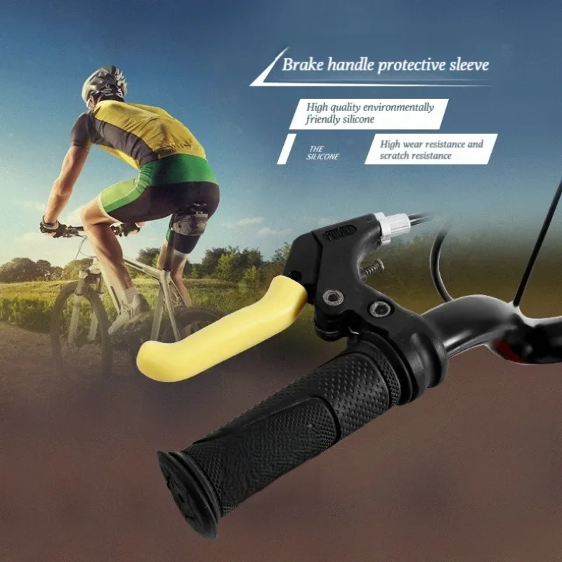Description Picture 3 of itemSilicone MTB Handlebar Grips Bicycle Brake Handle Sleeve Cover Protect Cover Anti-slip Cycling Gear Motorcycle Bike Accessories