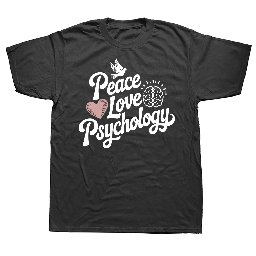 Lustige Psychologie-Kunst T-Shirts für Männer und Frauen Baumwolle Humor Streetwear T-Shirt Kurzarm Psychotherapeut Psychologe Kleidung