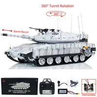 Gifts 3958 1/16 Heng Long RC Tank IDF Merkava MK IV Metal Driving Gearbox Tanks Cars Toys Radio Control Panzer Model TH23439 1