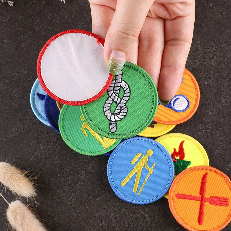 Self Adhesive Patches Tactical Insignia Patch Embroidery Cloth Patches Boy Scouts