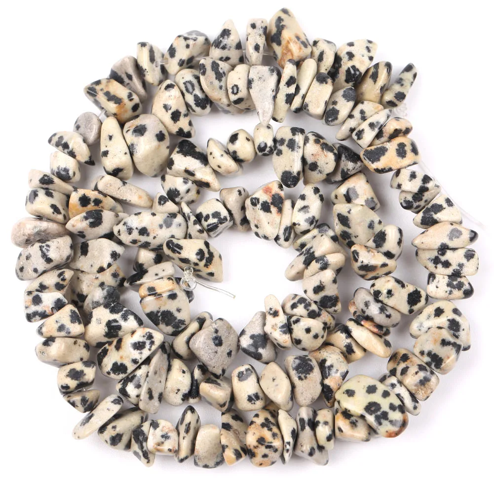 Natural Stone Irregular Gravel Beads for Jewelry Making - Freeform Beads for DIY Necklaces & Bracelets, 15'' Strand
