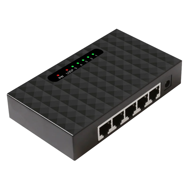 

Коммутатор gigabit Ethernet, 5 портов RJ45, 10/100/1000 Мбит/с