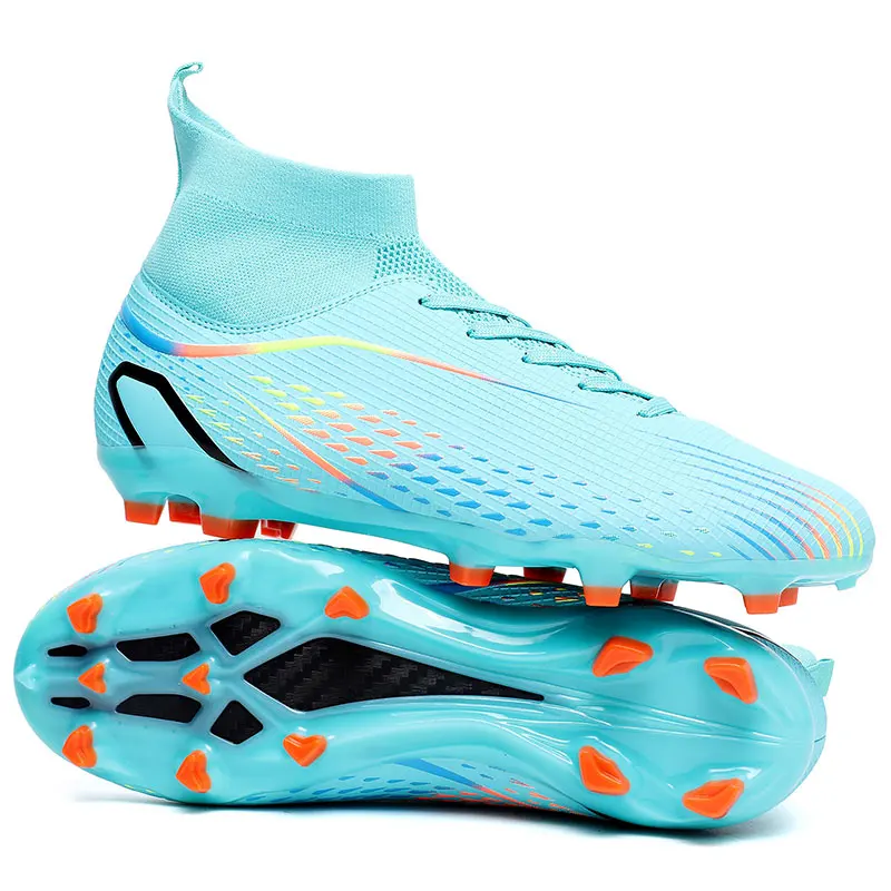 Field Boots Men's Soccer Shoes Society TF/FG Anti-slip Football Cleats Children's Outdoor Training Sports Footwear 2024_voghion.com