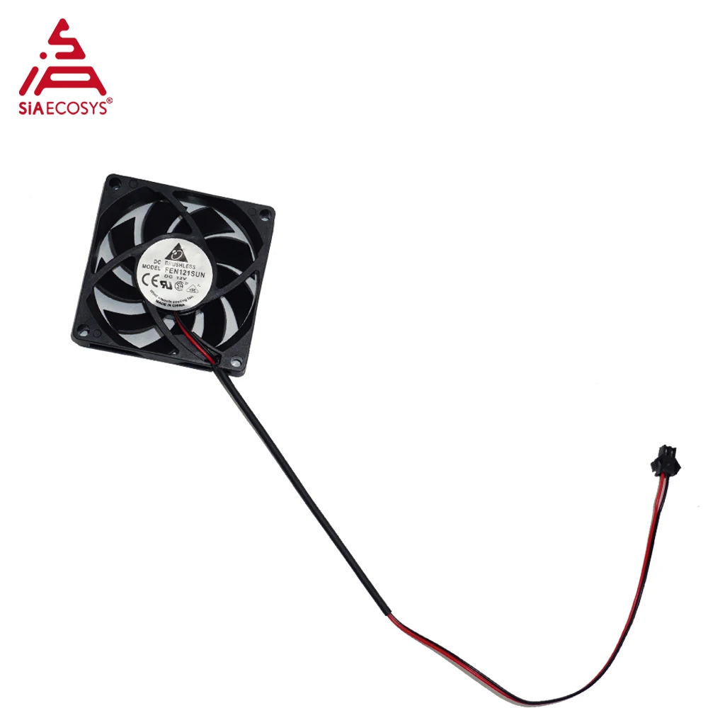 SiAECOSYS 6cm 12v Cooling Fan Without Noice For Motor Controller Motorcycle Accessories surpass hobby rc motor cooling fan 30 30 10mm rotates at 21000 rpm 5 8 45v 1 5a for 1 10 rc car motor esc fast cooling