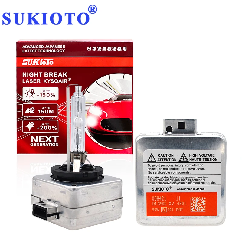 Car Headlight 55W D1S D3S Xenon HID Car Bulbs 55W D2S D4S HID Headlamp 12V D1R D2R D3R D4R Auto Lamp 2PCS SUKIOTO GENUINE Japan