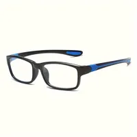 3 Pairs of Unisex Sports Reading Glasses Rectangular Frame Anti Blue Light Comfortable Reading Glasses for Elderly People 3