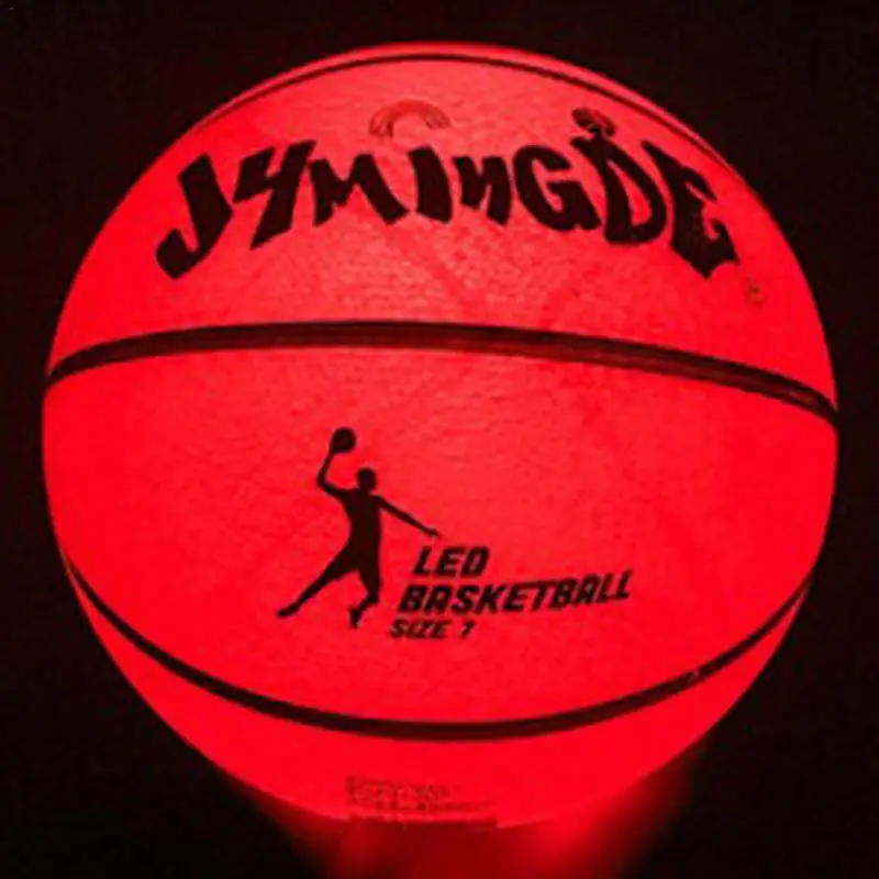 

Reflective Basketball Glowing Luminous Basket Ball For Night Game Basketball For Training Performances Perfect Birthday Toys