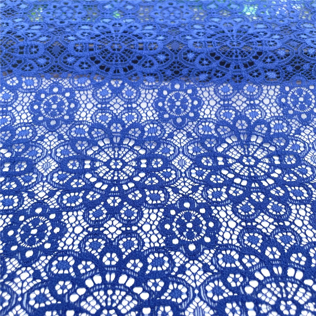 3y/lot Width 26cm Klein Blue Elastic Stretch Lace Trims For Clothing Accessories Dress Sewing Applique Costume Lace Fabric 3