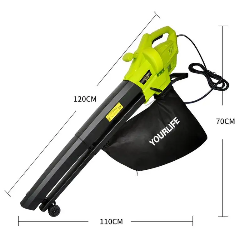 3000W Leaf Vacuum 3 In 1 Multi-function Durable Electric Garden Leaf Blower With 45L Collection Bag Snow Mulcher 220-240V