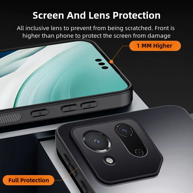 Magnetic Shockproof Matte Phone Case with Stand and Bumper Protection