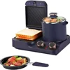 3 in 1 Breakfast Machine Multifunctional Sandwich Machine Steak Frying Machine can Make Steamed Buns Fried Eggs Pancakes 3