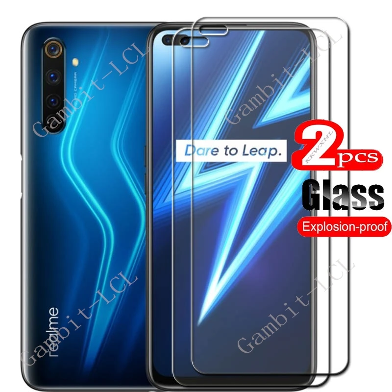 2 шт. для Realme 6 Pro 6,6 дюйма, защитный чехол с закаленным стеклом ON Realme6Pro 6Pro Realme6 RMX2061, RMX2063, защитная пленка для экрана