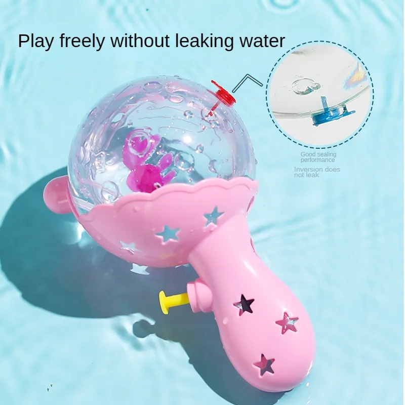 Water Gun Light Cartoon Spray Machine Bath Splashing Toys for Boys Kids Summer Outdoor Swimming Party Toy Children's Day Gifts 3