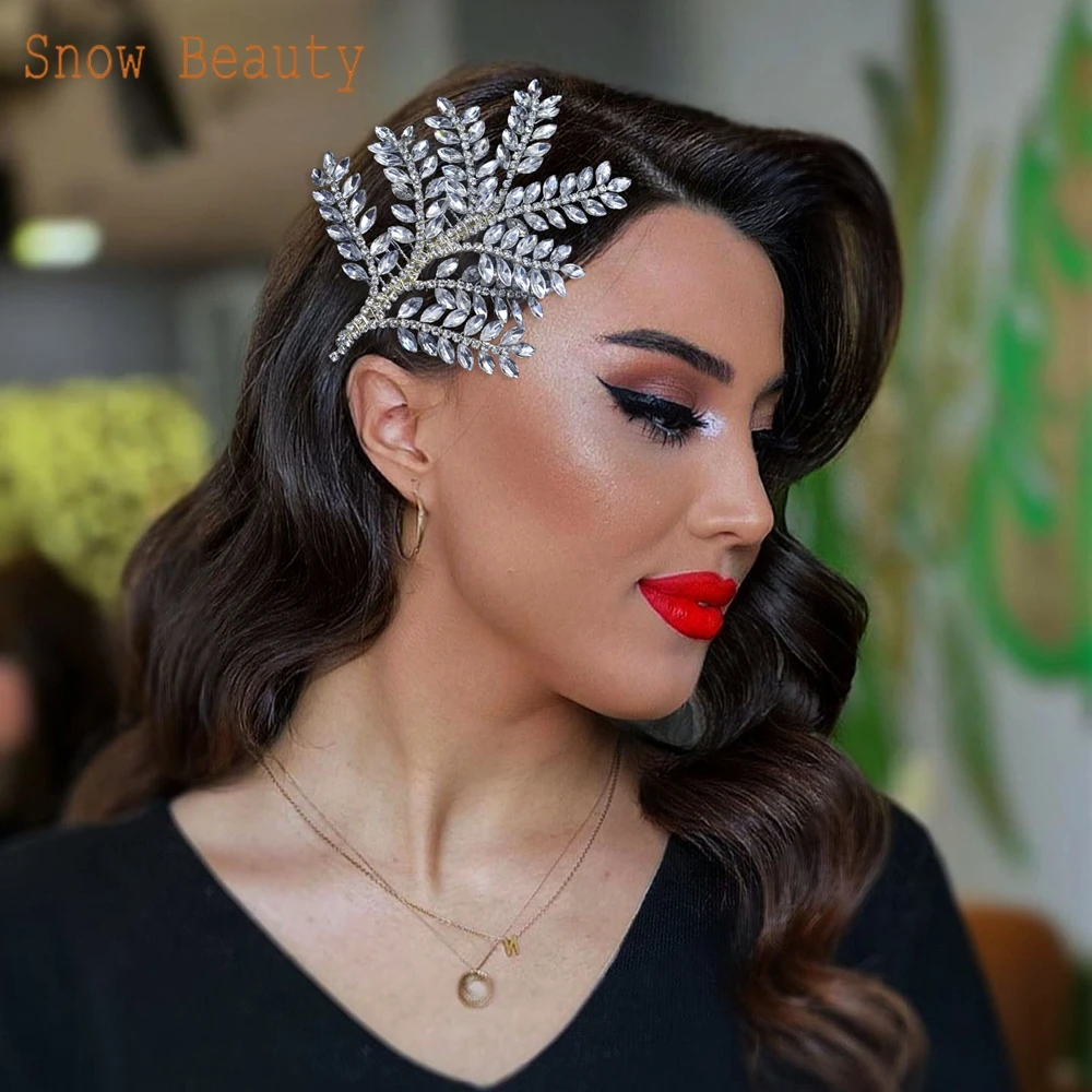 DZ020 Elegant Wedding Hair Combs for Bride Bridal Hair Clips Headpieces Jewelry Crystal Wedding Accessories Shiny Ornament