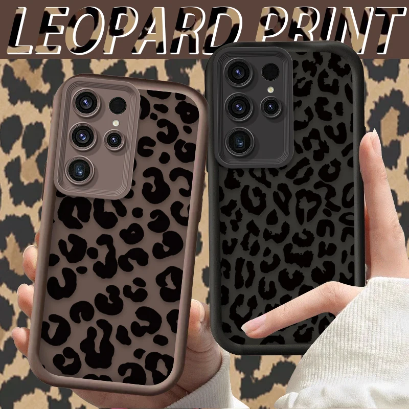 Chic Black Leopard Print Pattern Phone Case