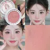 Girl's Relief Blusher Palette Shimmer Rose Low Saturation Powder Blush Matte Natural Rouge Brighten Facial Cheek Contour Makeup 4