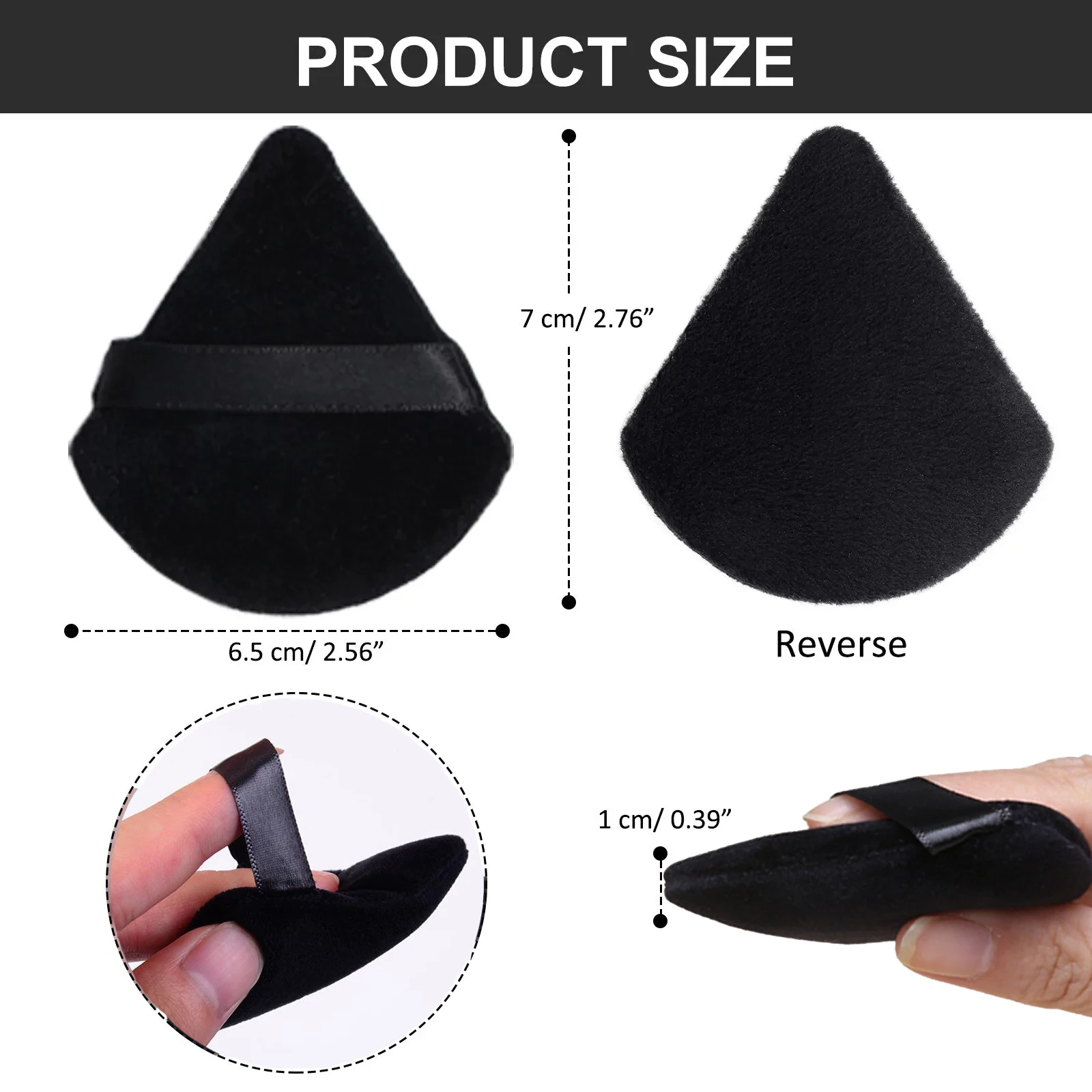 Triangle Powder Puff Wet Dry Use For Loose Powder Liquid Cosmetic Soft Plush Puff Makeup Foundation powder puff