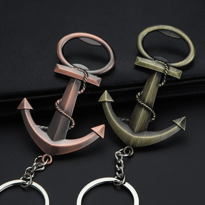 

100 Pcs Bottle Opener Vintage Bronze Bronze Anchor Corkscrew Pendant Pirates of The Caribbean Movie Merchandising Gift