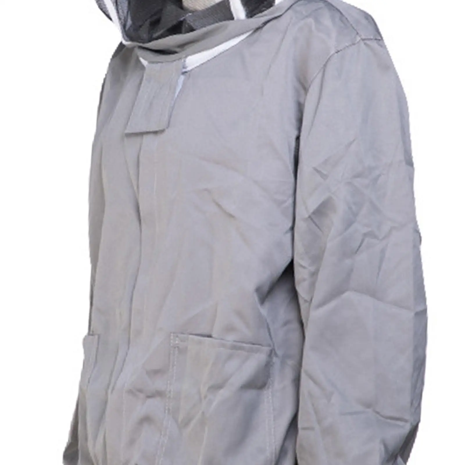 Beekeeping Jacket with Fencing Veil Breathable with Hat Equip