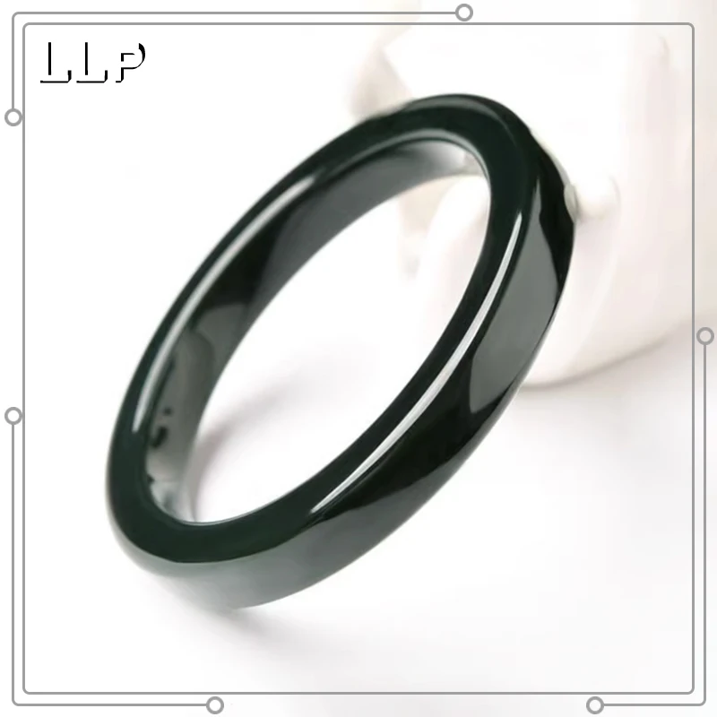 Exquisite Natural Hetian Jade Square Bracelet