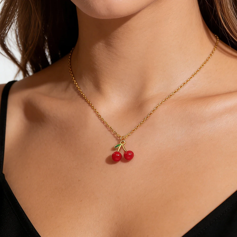 Cherry Pendant Necklace — product detail 1